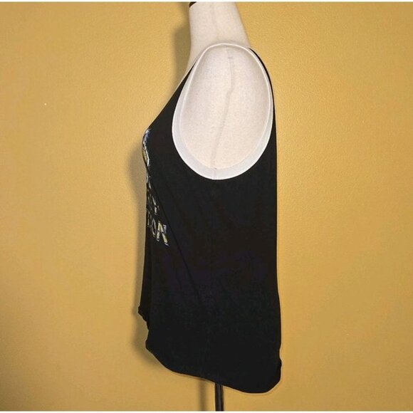 Harley Davidson Mororcycles Eagle Glasses Black Ringer Tank Top Women 2XL White‎ - Picture 3 of 9